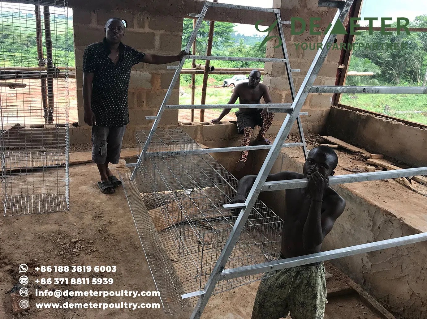 20,000PCS Layer Chicken Cage Project In Lagos Nigeria
