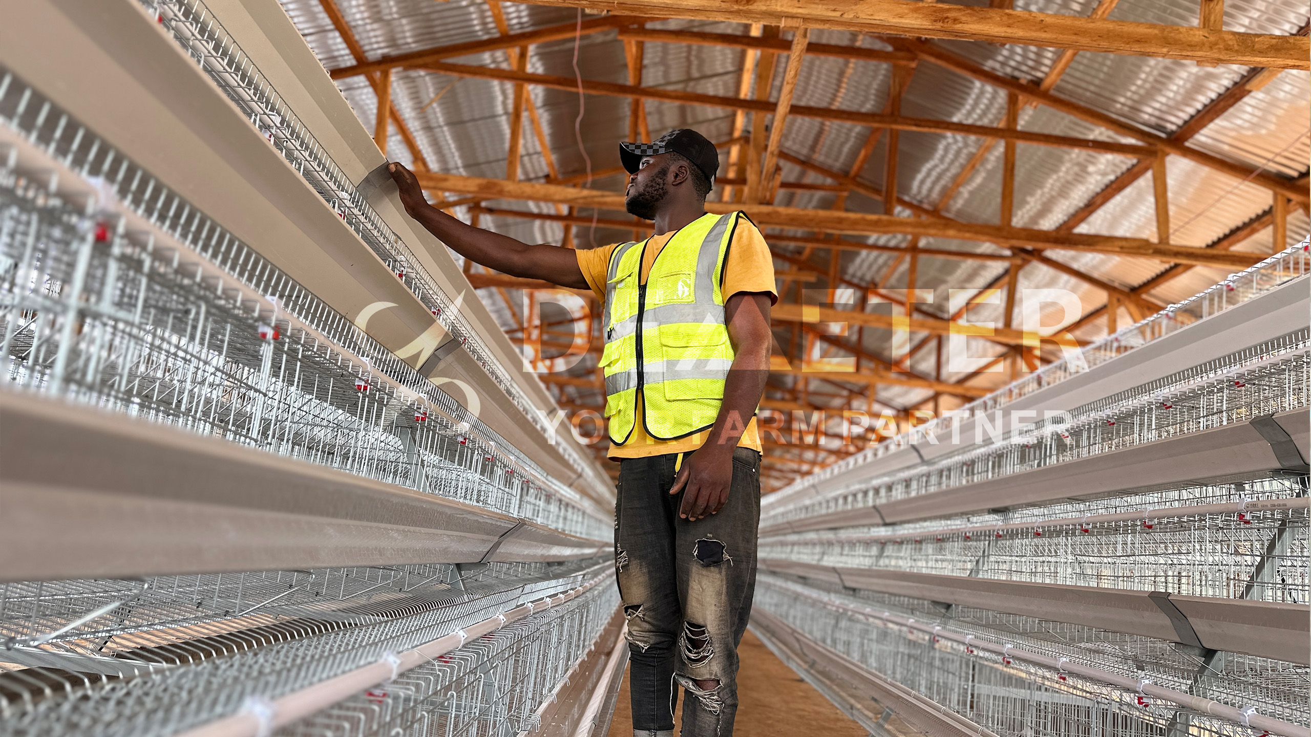 CHICKEN CAGE, A TYPE LAYER BATTERY CHICKEN CAGE SYSTEM